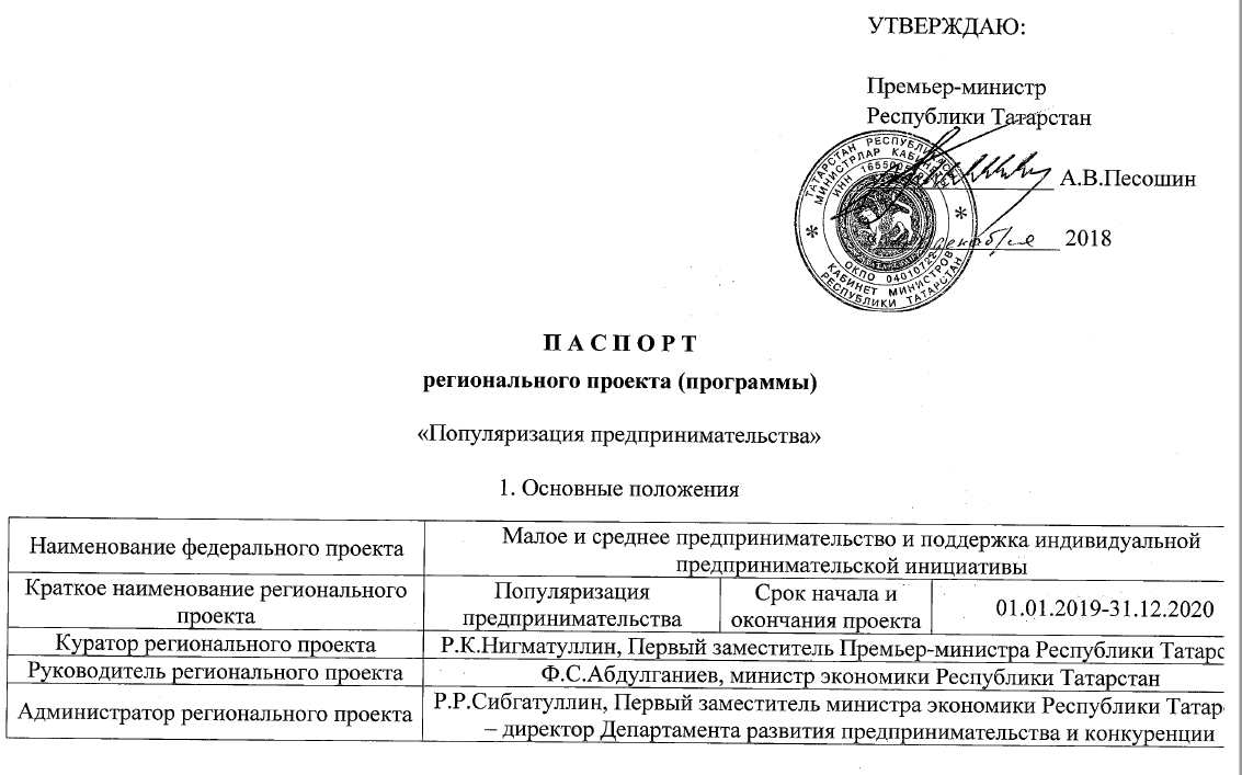 Разработана федеральная информационная кампания по формированию  благоприятного образа предпринимательства и стимулированию интереса к  осуществлению предпринимательской деятельности с учетом особенностей каждой  из выявленных целевых групп | Верное Решение